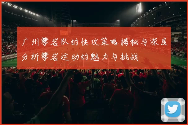 广州攀岩队的快攻策略揭秘与深度分析攀岩运动的魅力与挑战