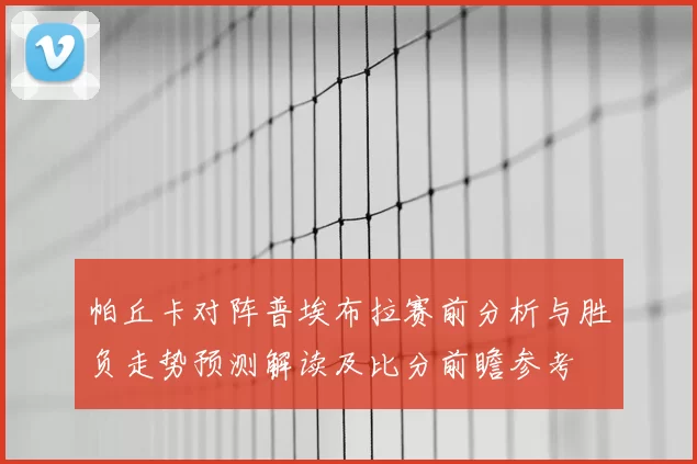帕丘卡对阵普埃布拉赛前分析与胜负走势预测解读及比分前瞻参考