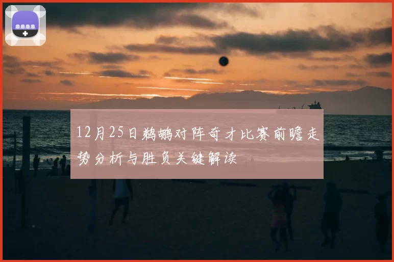 12月25日鹈鹕对阵奇才比赛前瞻走势分析与胜负关键解读